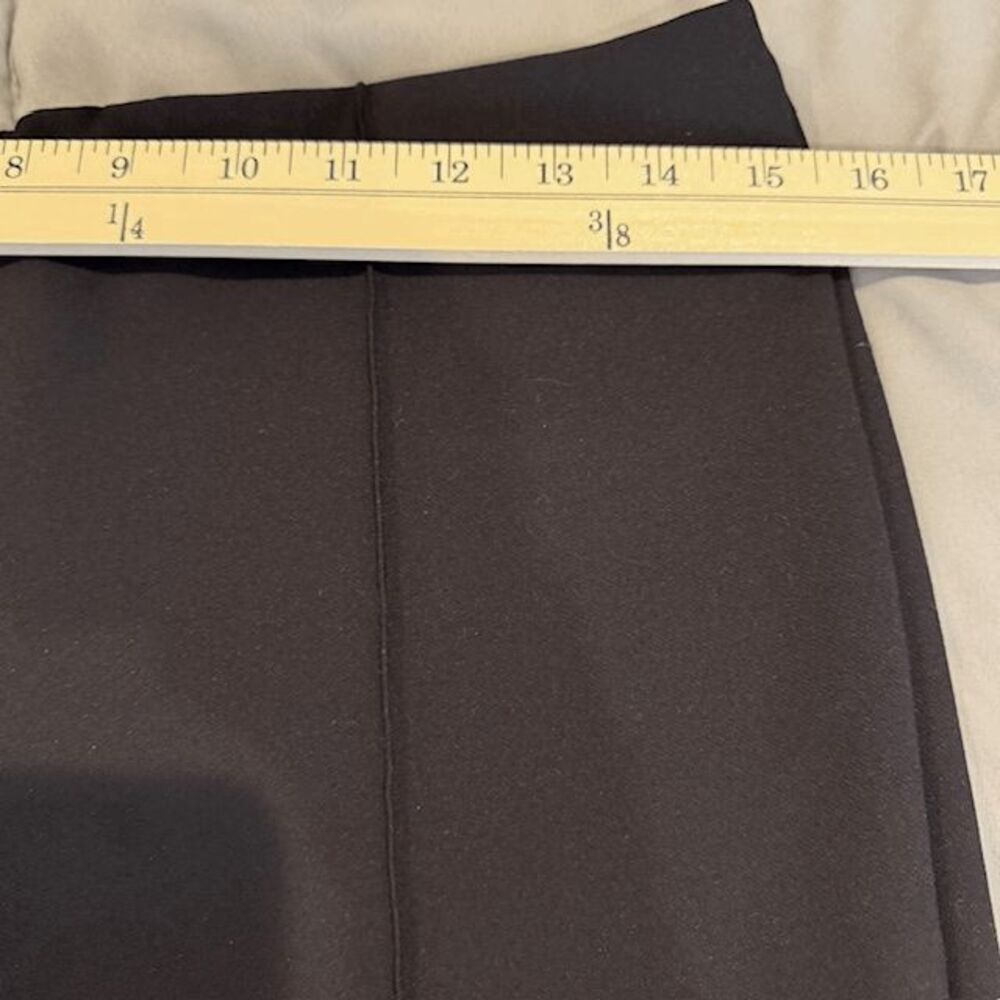 Rachel Zoe Black Dress Pants Front and Back Seam Ponte‎ Hidden Zipper Size 6 - Picture 7 of 11